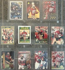 Jerry Rice Topps Fleer Pinnacle Pro Set Upper Deck 49ers NFL 10 Card Lot 1987