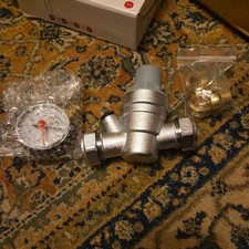 WATER PRESSURE REDUCING VALVE WITH GAUGE 15MM & 22MM FITTING REGULATING PRV