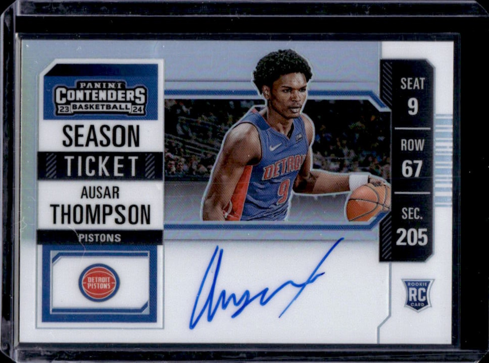 2023-24 Contenders Ausar Thompson Season Ticket Premium Edition RC Auto #133b