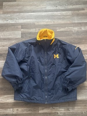Vintage Columbia Fleece Lined Michigan Wolverines Mens Large Jacket