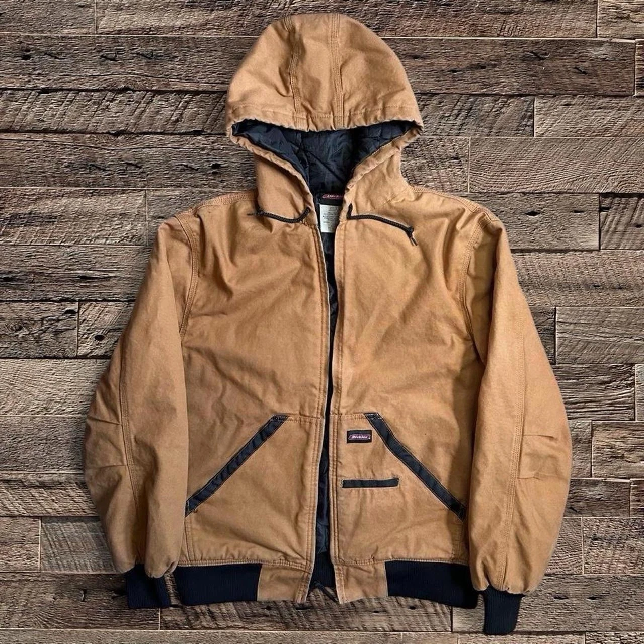 Dickies Bomber Jacket Mens Large Brown Canvas Hooded Quilted Insulated Workwear
Opens in a new windo