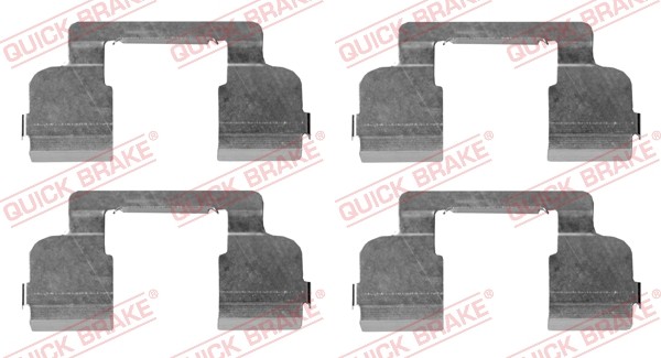 BRAKE PAD FITTING KIT 109-1698 QUICK BRAKE for RENAULT DACIA LADA - Image 9