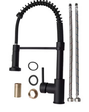 Robinet Cuisine Nickel Brossé Mitigeur Douchette Extractible Bec Pivotant Évier