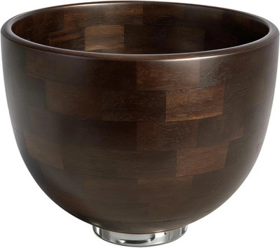 Natural Wooden Mixing Bowl, Compatible with Kitchenaid 4.5-5 QT Tilt-Head Stand