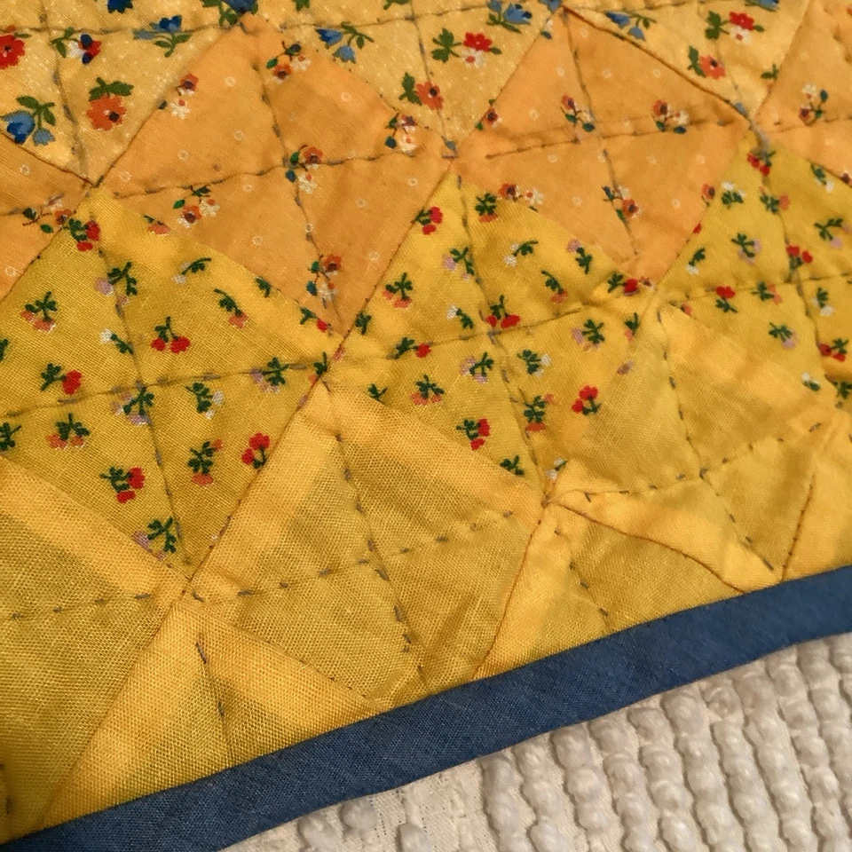 Лоскутное одеяло на коленях 40 x 60 дюймов путешествие по миру лоскутное одеяло ручной работы настенный подвес - Изображение 4 из 4