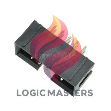 10PCS 2.54mm 10 Pin 2x5 Pin Double Row Straight Male Shrouded header IDC Socket