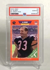 Al Bundy #1 Draft Pick Chicago Bears Rookie Custom Card | Parody Graded Slab 10