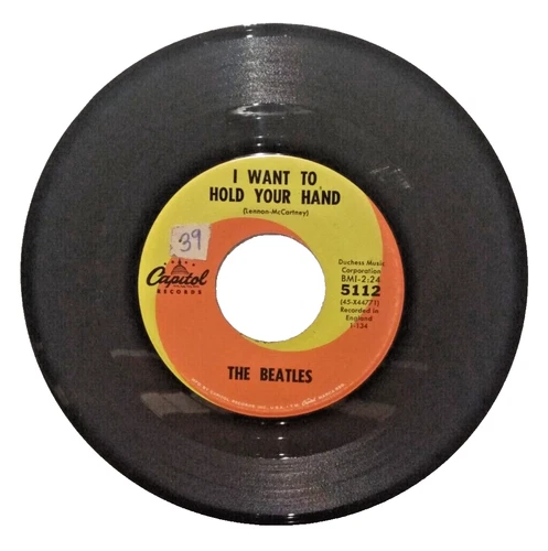 Beatles - I Want To Hold Your Hand / I Saw Her Standing There - 5112 VG - 45 RPM