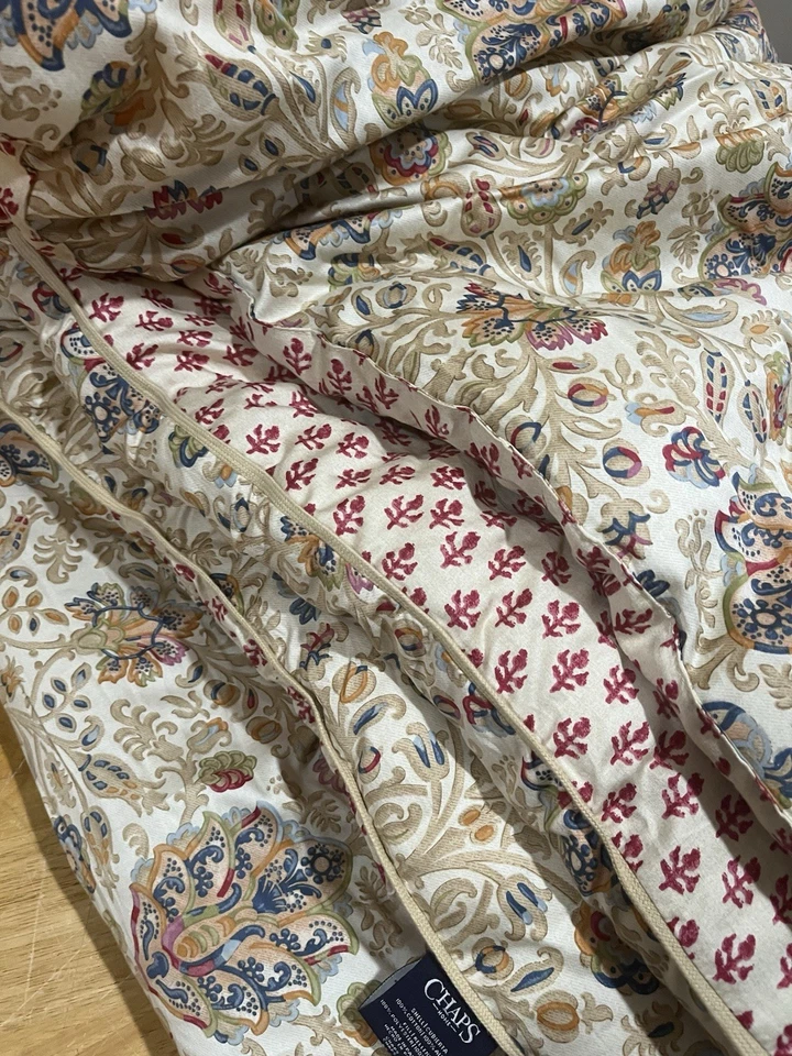 Chaps Ralph Lauren Marrakesh Rug Queen Comforter Bohemian Paisley 90”x 92” - Image 3 of 4