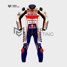 Honda Repsol Women Motorbike Racing Leather Suit MotoGP - Custom Made - CE Armor