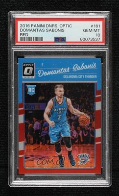 2016 Panini Donruss Optic Red Prizm 23/99 Domantas Sabonis #161 Rookie RC 14t3