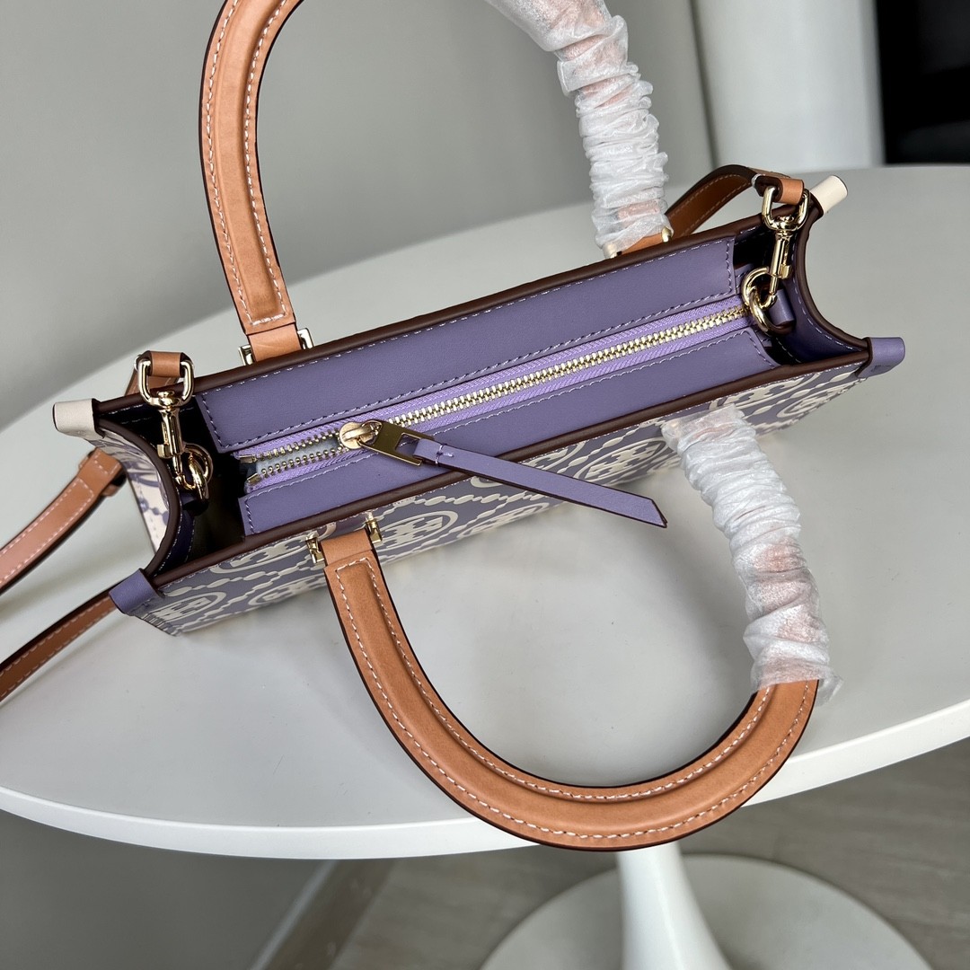 Tory Burch T Monogram Small Rectangular Tote Cros… - image 8