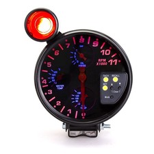 4 in1 Tachometer Gauge 5 Inch Car Water Oil Temp Tachometer Gauge Oil Pressur...