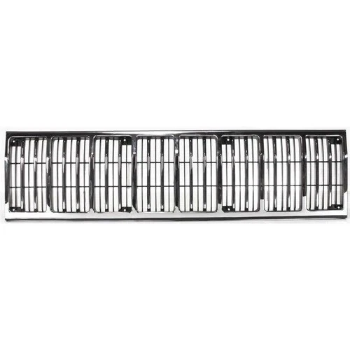 Fits 1986-1992 Jeep Comanche Cherokee New Front Grille Chrome & Black CH1200125 - Image 2 of 4