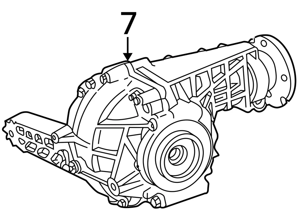 Carrier 163 Type Front ML500 Fits 98-05 MERCEDES ML-CLASS 857234 - Image 3 of 4