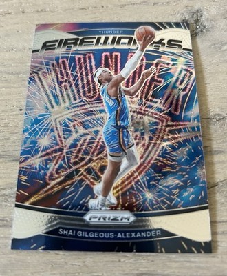 2024-25 Panini Prizm - Fireworks Shai Gilgeous-Alexander #22 Fast Break Prizm
