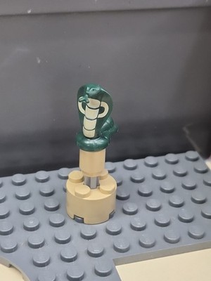 LEGO Cobra Snake Animal Dark Green #18824pb01 - Light Scratches