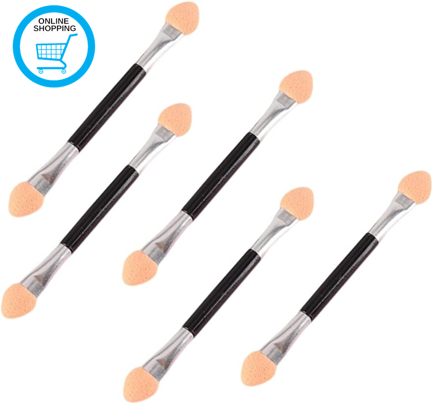Eyeshadow Applicator, 5 Pcs Eye Shadow Brush, Double Head Sponge Eyeshadow Brush