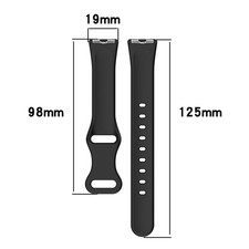 Butterfly Buckle Silicone Belt Watch Strap fit for Huawei Band 10/10 NFC/9/9 NFC