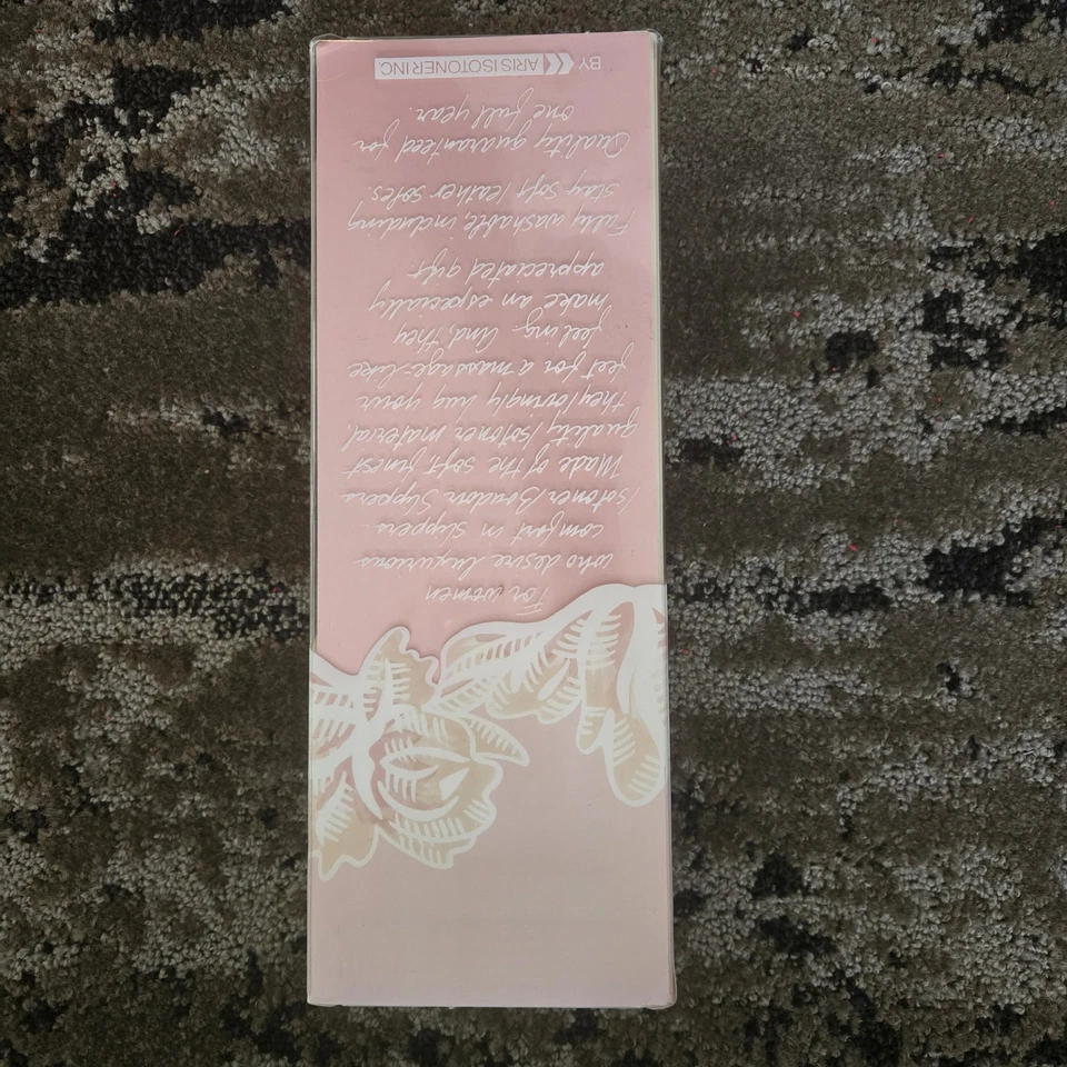 Zapatilla Boudoir Aris Isotoner Blanco Satinado De Colección Nueva en Caja M 6.5-7.5 Ballet NOS 98033 Foto 3 de 4