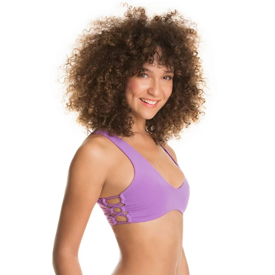 Top de Bikini Reversible Maaji L31645 Flor Lila Glee Talla M Foto 2 de 4
