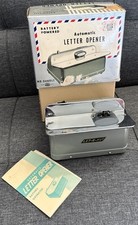 Vintage Let-R-Kut Automatic Letter Opener Battery Operated In Box Works