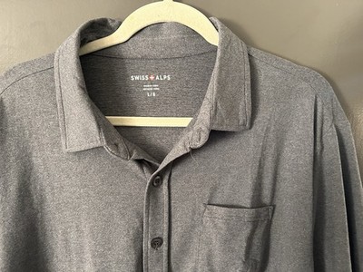Swiss Alps, Active, Leisure, Ultra Soft, Golf, Polo Shirt, Mens Size Large