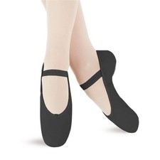 NEW Capezio Children's Daisy Leather Full Sole Ballet Shoes 205 Black Sz 3 69506