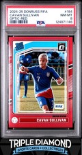 2024-25 Donruss FIFA Cavan Sullivan Optic Rated Rookie Red #266/299 PSA 8 L101