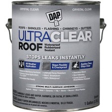DAP 18397 1gal ULTRA CLEAR ROOF Waterproof Rubberized Sealant-1PK