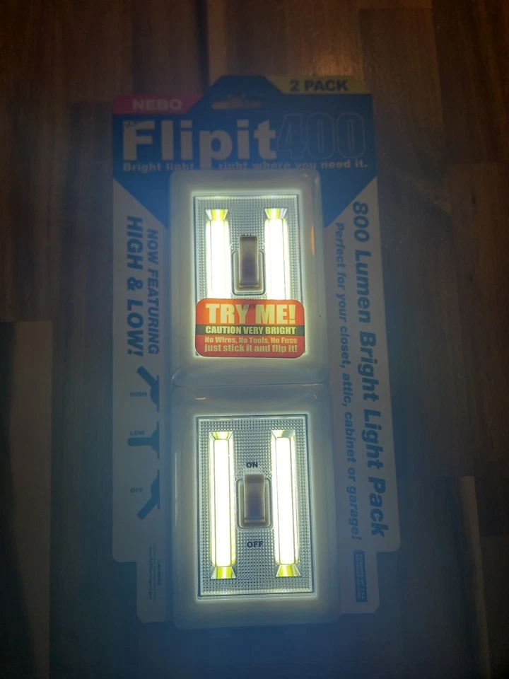 Nebo Flipit400 Light, ***1 Case*** 6 Packs Of Two, 100/400 Low High - Image 2 of 3