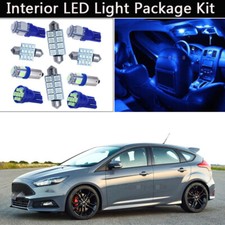 6pcs Bulbs Blue Led Interior Car Lights Package Kit Fit 2012-2014 Ford Focus J1