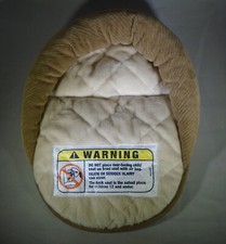 Eddie Bauer Deluxe 3-N-1 Infant Baby Head Rest Pillow Cushion Insert: Tan, Ivory