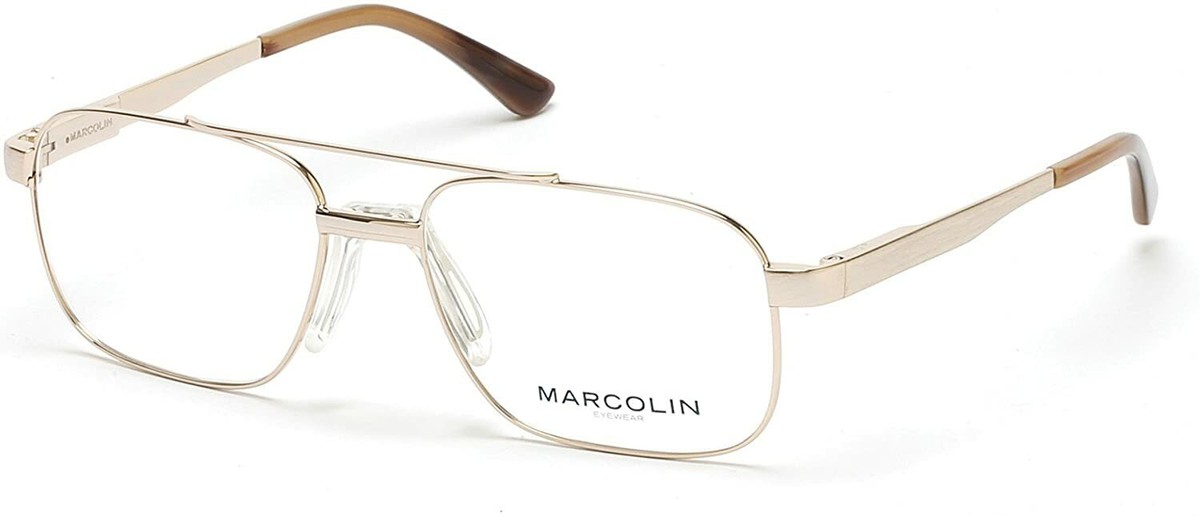 Marcolin Eyewear MA3005 032 Gold Aviator Eyeglasses Frame 59-17