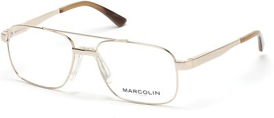 Marcolin Eyewear MA3005 032 Gold Aviator Eyeglasses Frame 59-17