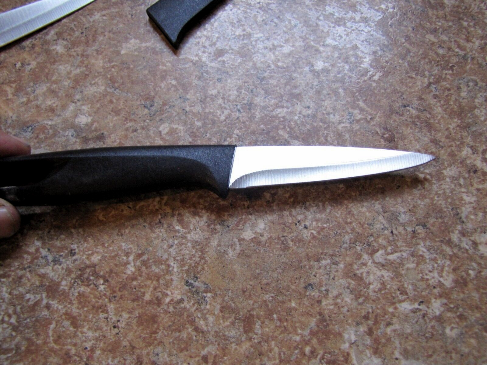 3" Black Kuchen Messer Paring Peeling Cutting Knife Lot of 3 With Blade Covers