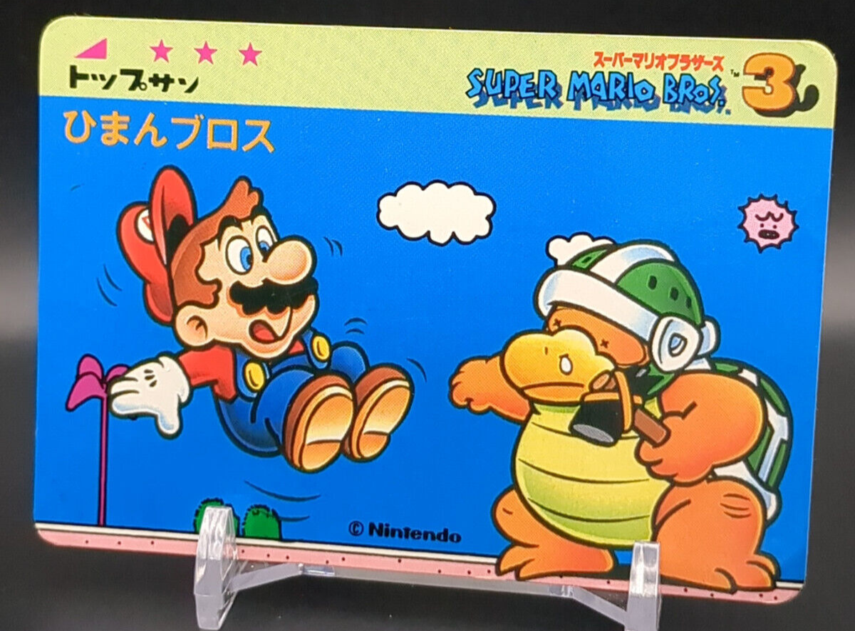 MARIO Sledge Bro Super Mario World BROS Card TOP SUN Nintendo