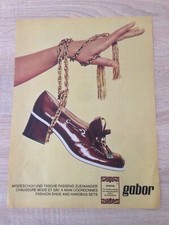 ORIGINAL REKLAME WERBUNG  1970  GABOR  - MODESCHUHE und TASCHE