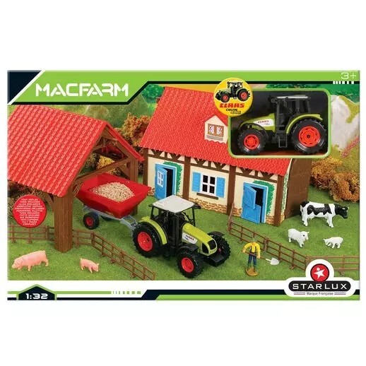 Grand Coffret Ferme Complète STARLUX : jouet agricole en bois avec figurines d'animaux 1/32