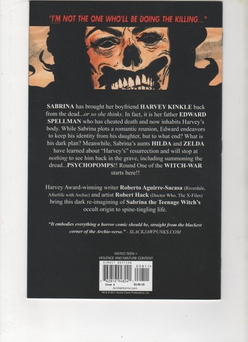 Chilling Adventures Sabrina #8 B Robert Hack Variant,NM 9.4,1st Print,2017,Scans - Picture 2 of 2