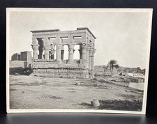 Vintage Photograph Philae Kiosk Egypt 7x9" Galifi Crupi Studio