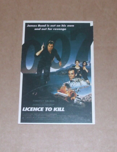 JAMES BOND - LICENCE TO KILL - SINGLE POSTCARD - Picture 1 of 2