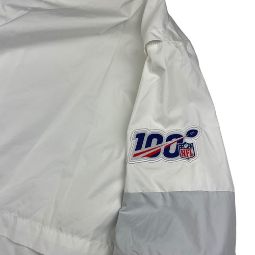 New York Jets x Nike Men's Team Issued 1/4 Zip Windbreaker Jacket White • 3XL - Picture 4 of 10