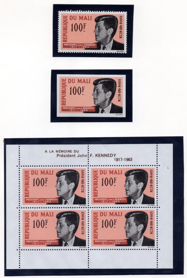GOLD COAST MALI & MAURITANIA 1963 JOHN KENNEDY MEMORIALS COLLECTION ON 10 PAGES - Image 4 of 4