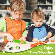 Montessori Kitchen Tools Kids Cooking for Set Safe Wooden Toddlers Sets Toddler
