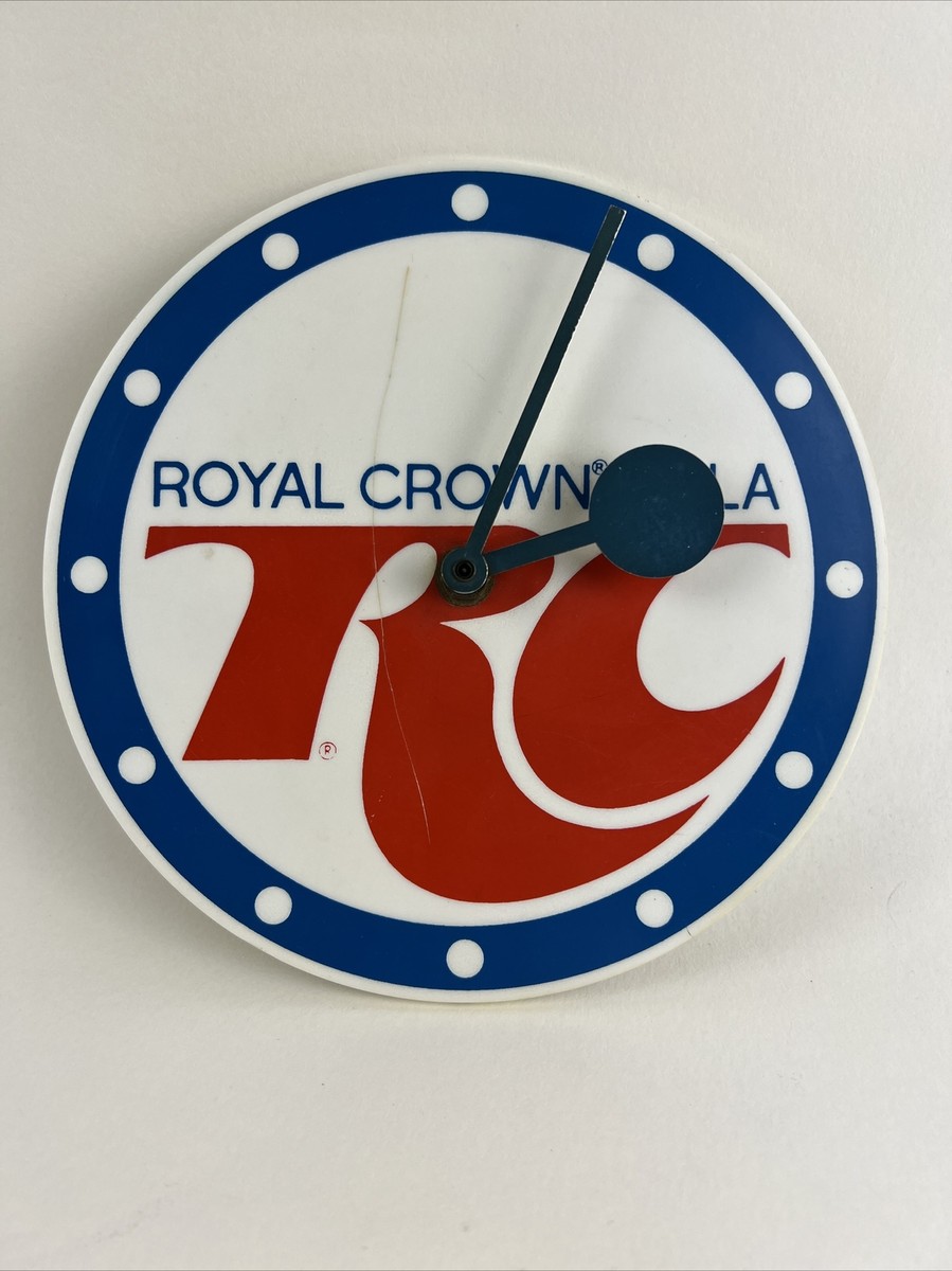Vintage RC Royal Crown Cola Clock Soda Advertising 6.5