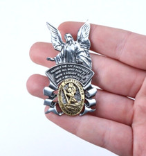 Saint Christopher Guardian Angel Visor Clip Religious Car Accessories 2.25 In
