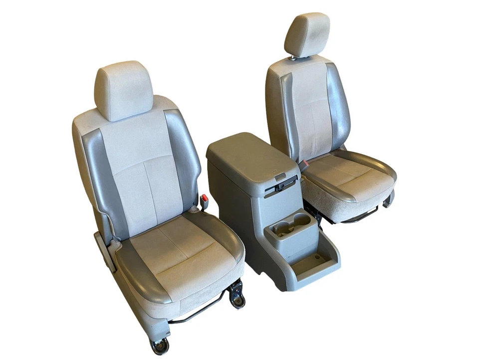 Nissan NV2500 NV3500 2012-2015 asientos delanteros conductor y pasajero con consola OEM Foto 2 de 4