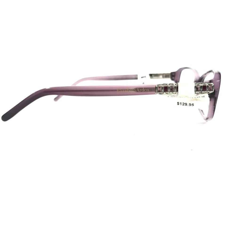 Monturas de gafas Elizabeth Arden EA1144-3 cuerno púrpura plata 52-16-135 Foto 4 de 4