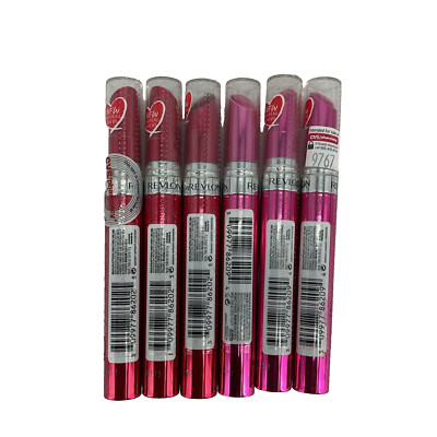 6 PACK Revlon Ultra HD Lipstick Gel LipColor 745 HD RHUBARB and 730 HD TROPICAL